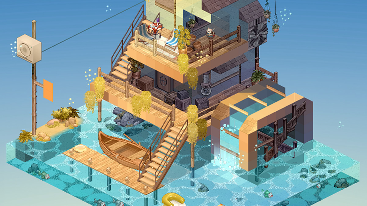 Decorated virtual apartment space